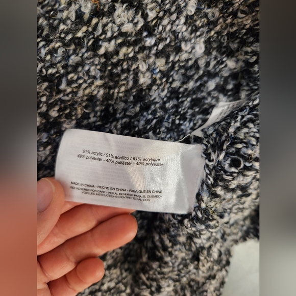 Sam Edelman Size XS Gray Nyla Bouclé Sweater Coat - Picture 6 of 6